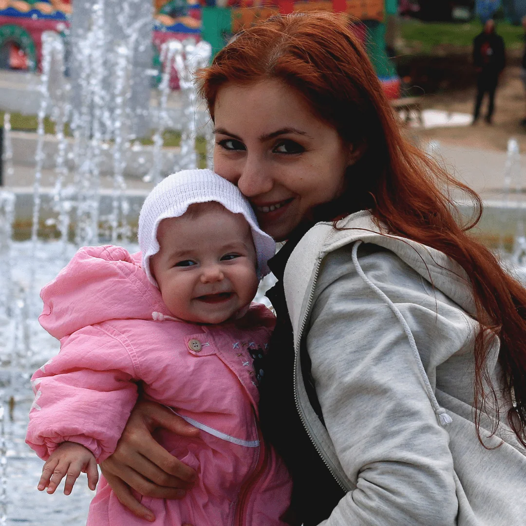 Diana Erickson and baby