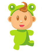 Playful original SleepBaby baby illustration