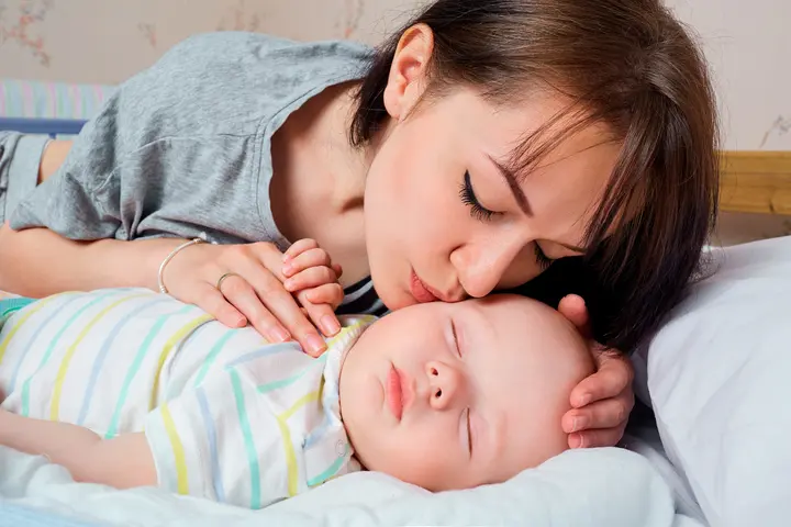 Kacey with baby Benjamin