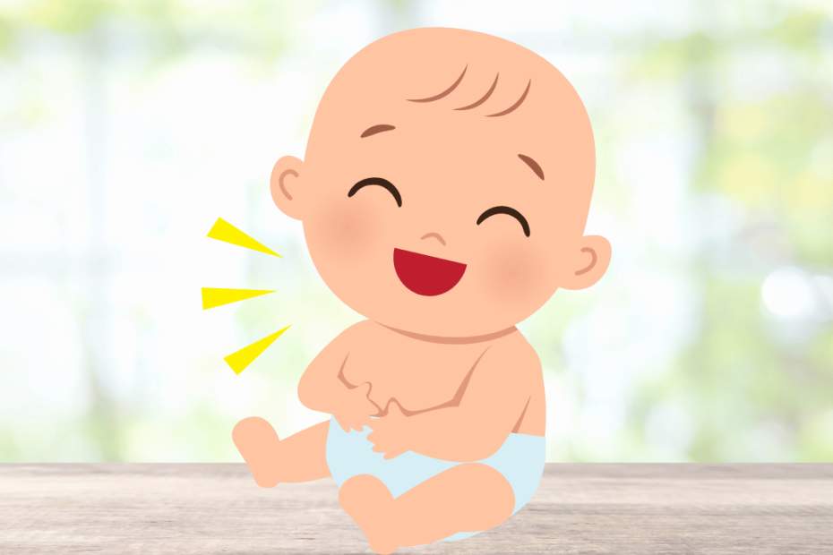 baby laughing