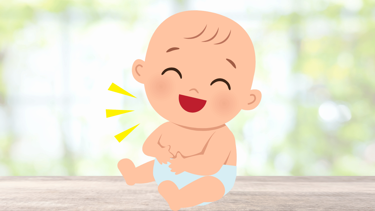 baby laughing