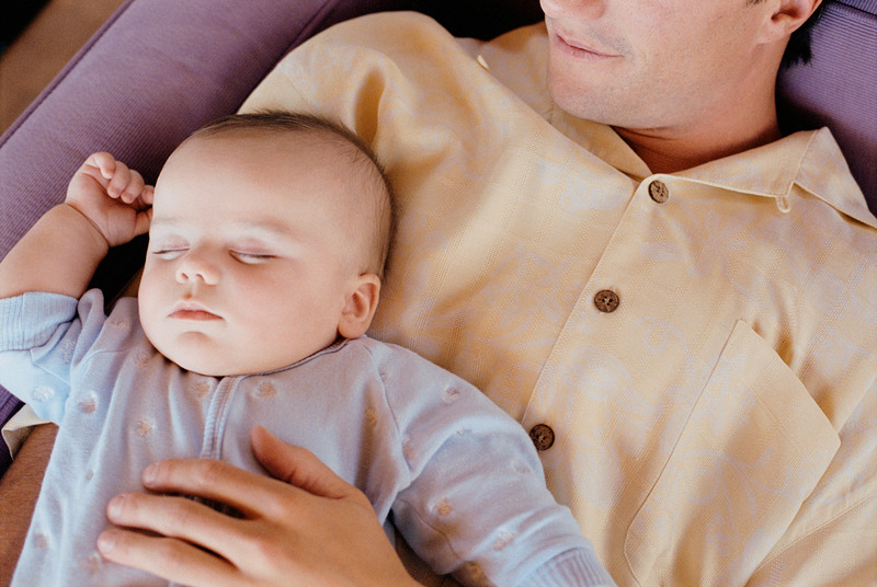 holding baby to sleep