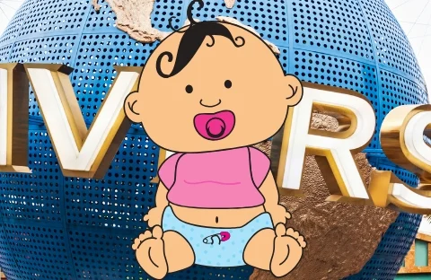 baby at universal studios