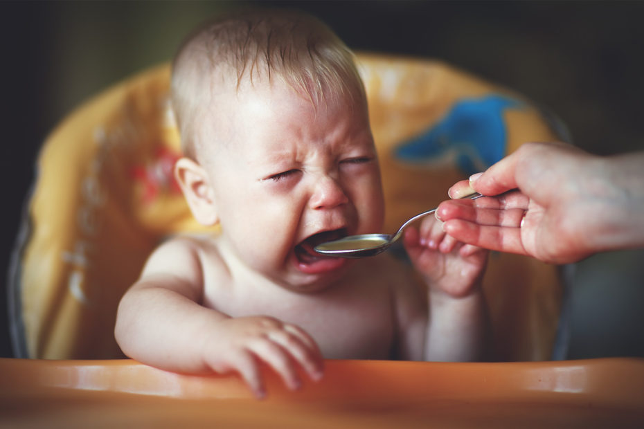 baby crying during feeding