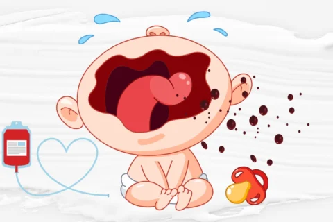 baby coughing blood