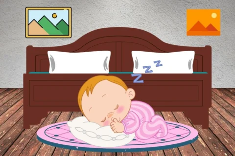 toddler sleeping on floor not bed