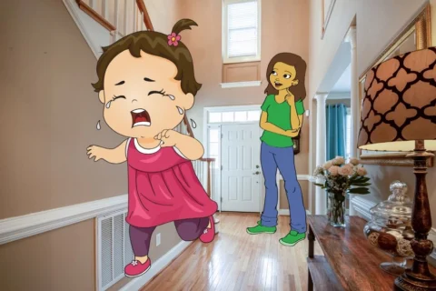 toddler running away from nanny