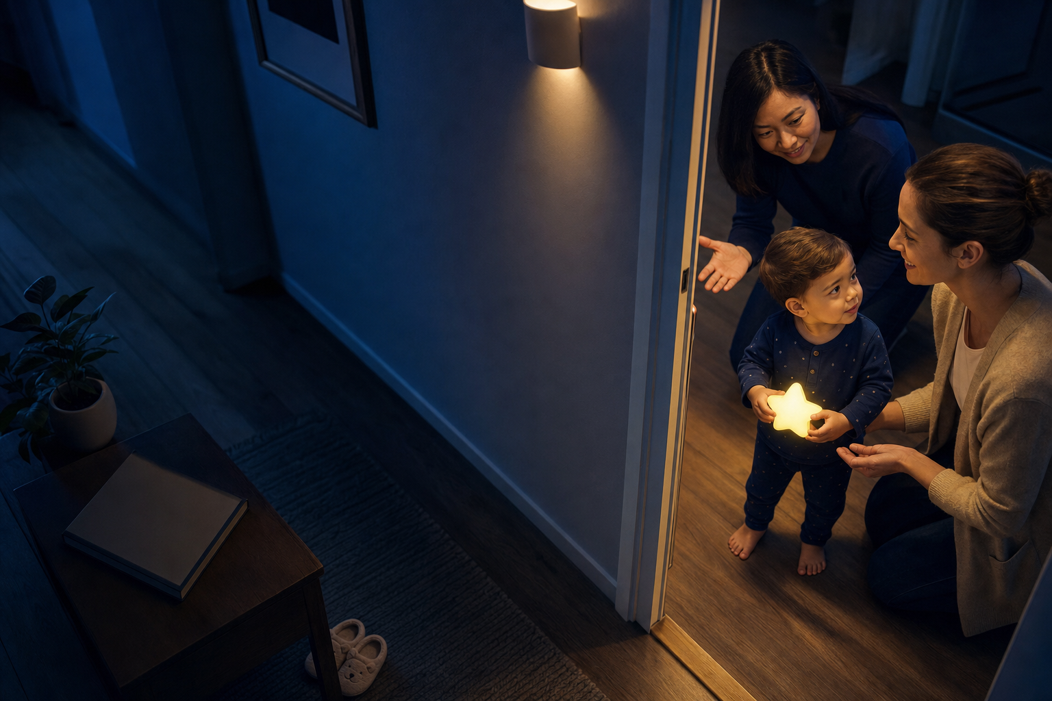 Editorial scene illustrating understanding the 22 month old sleep schedule: tips and guidelines in a bright home setting.