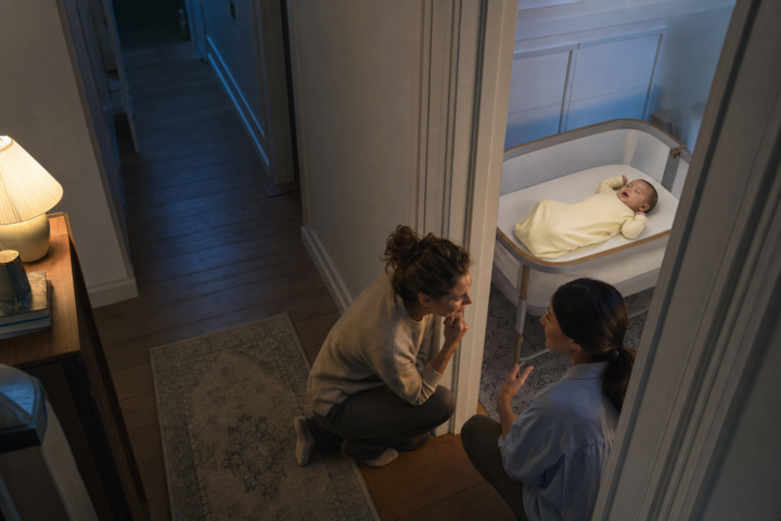 Editorial scene illustrating understanding why your baby talks in their sleep: a comprehensive guide in a bright home setting.