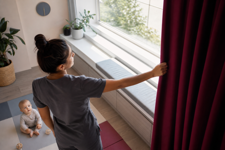 Editorial scene illustrating optimizing your sleep schedule for working nights: a comprehensive guide in a bright home setting.