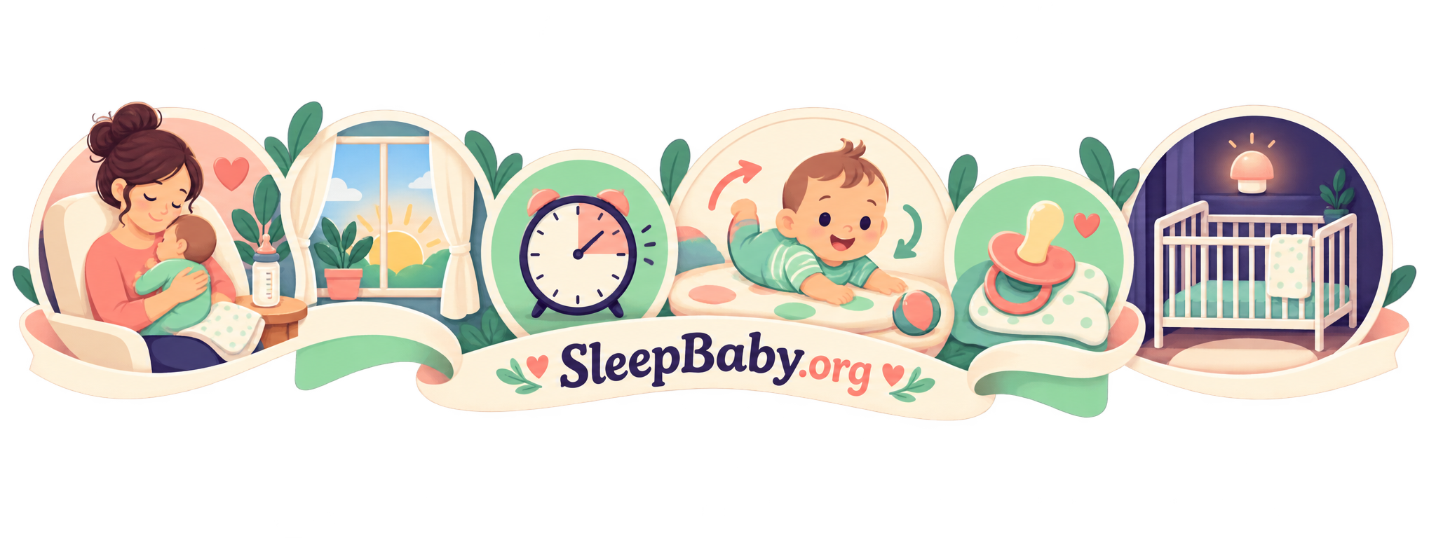 SleepBaby editorial rail connecting daytime rhythm, comfort checks, and the next safe sleep cue