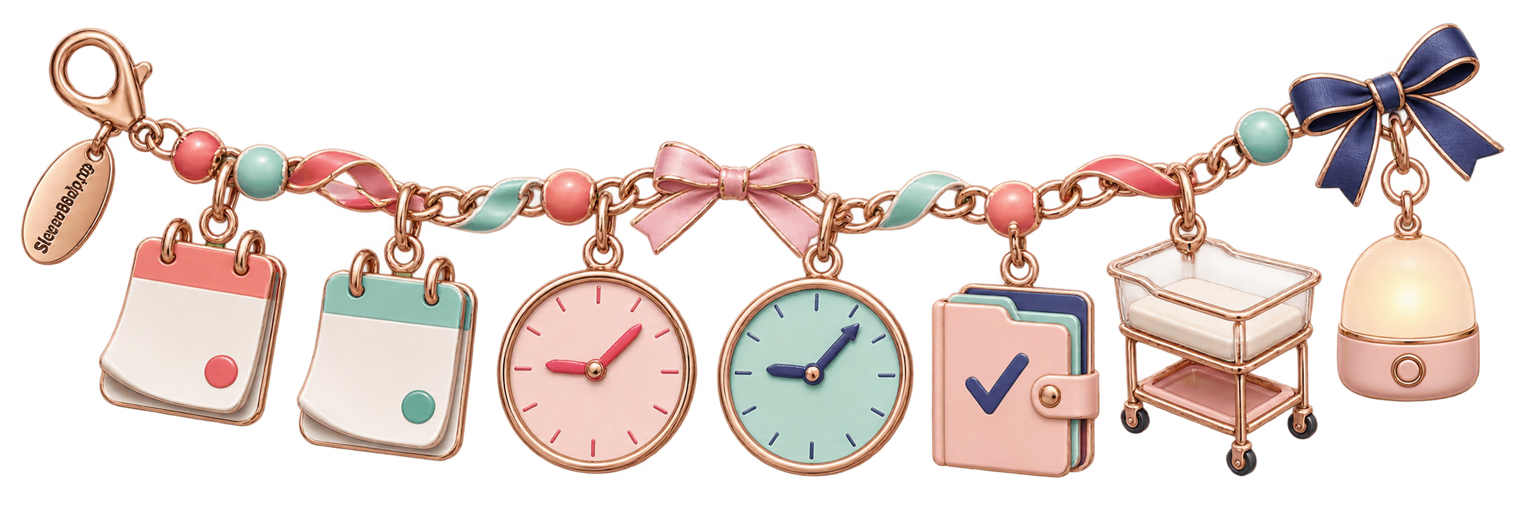 Editorial rail linking birth date, due date, corrected age, feeding plan, and safe sleep