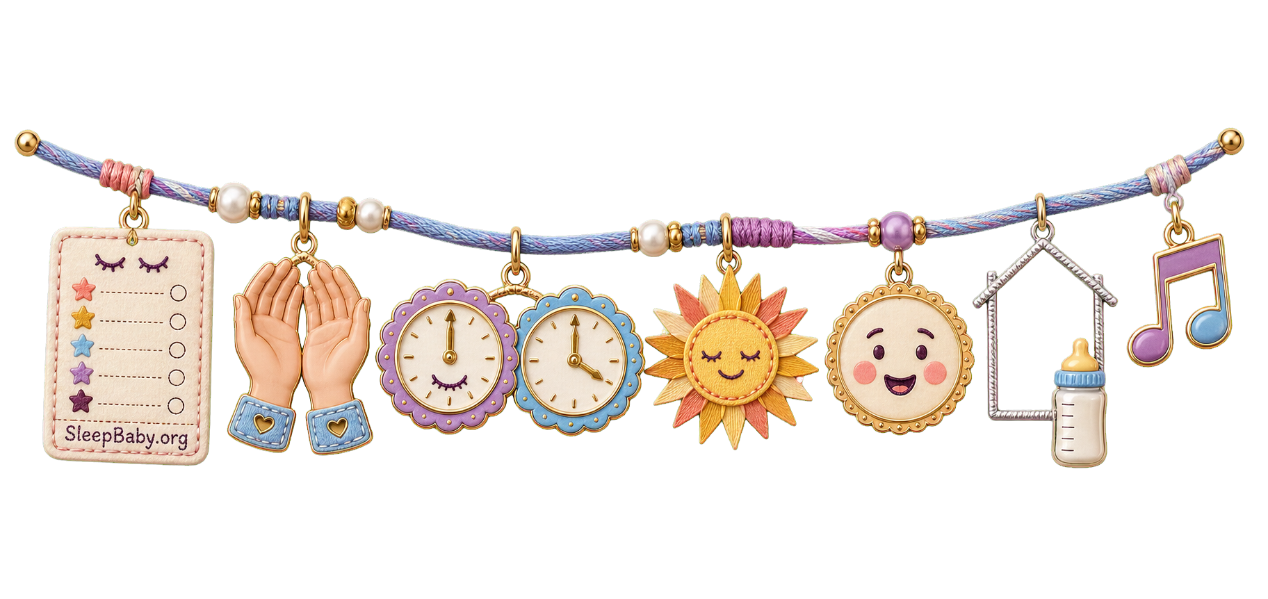 Daycare nap charms separate the offer, settling, sleep start, waking trigger, after-nap mood, feeding boundary, and song cue.
