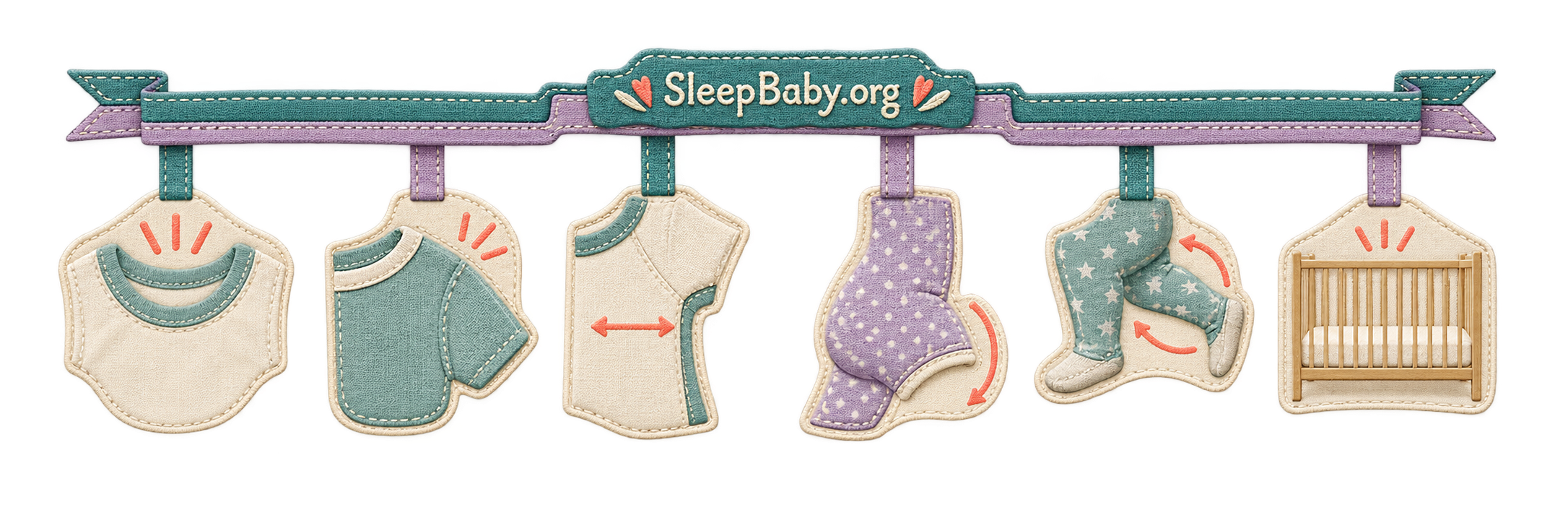 Transparent rail sequences hoodless neckline, shoulder, underarm, hip, leg, and bare-crib fit cues.