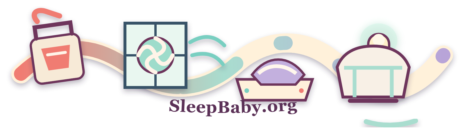A transparent painted-room rail links a sealed paint label, window fan, clean sill, and bare bassinet under a nightlight