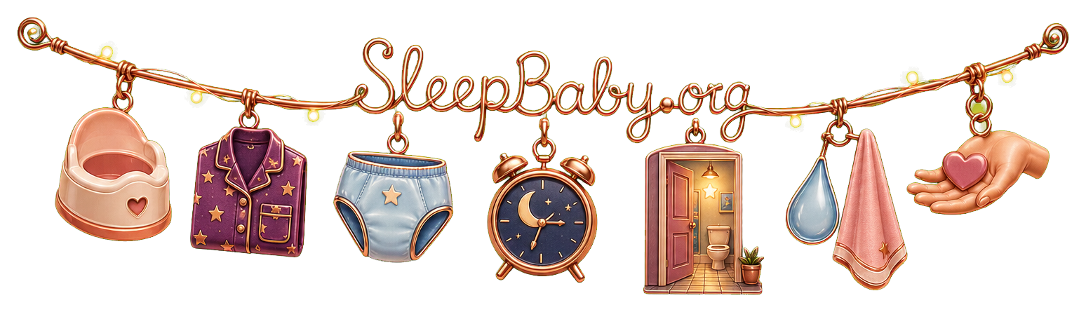 Copper potty-night charm rail moves from worry toward understanding two different developmental clocks