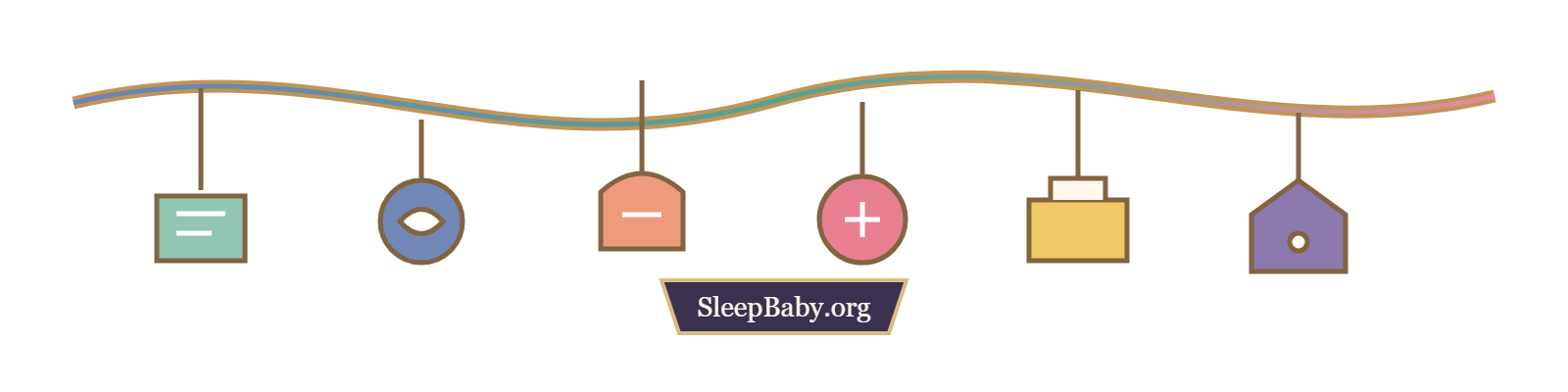 Transparent teaching rail linking a short sleep note, breathing clues and a pediatric conversation