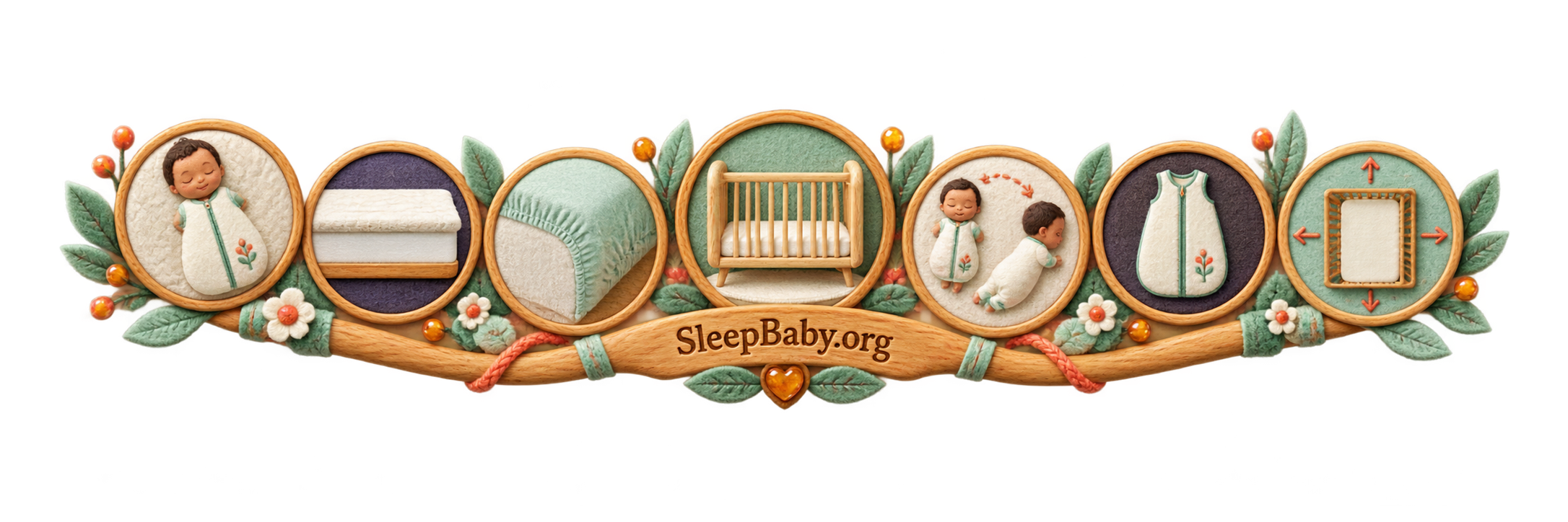 A crafted rail keeps the baby’s back start, firm fitted mattress, empty crib, and rolling transition in view.