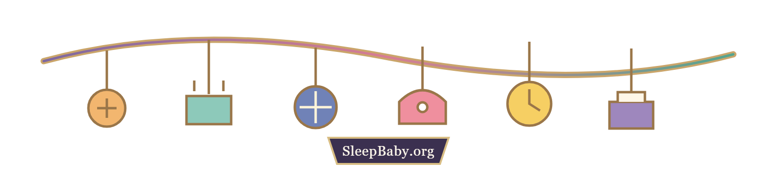 Transparent teaching rail showing bedtime, nap, night waking and early-rising clues