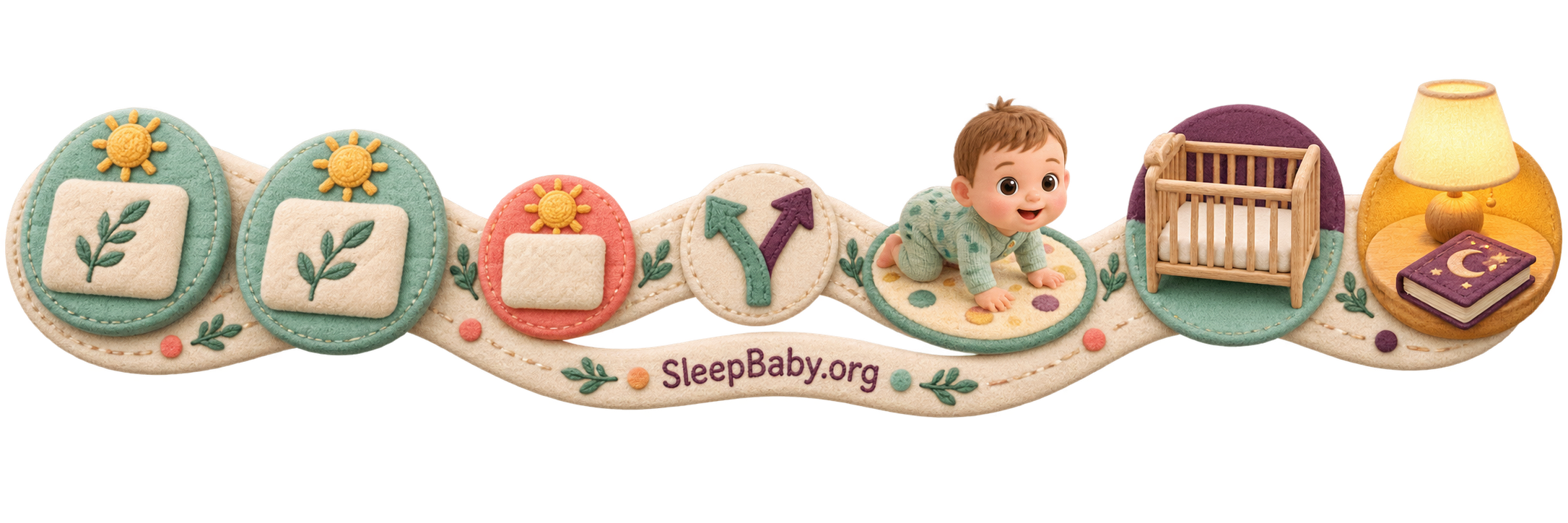 Teaching ribbon showing two full naps and an optional small bridge nap