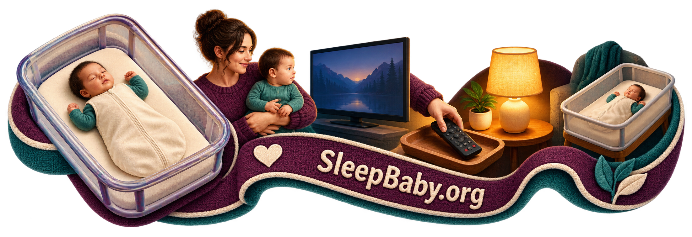 Teaching rail placing a clear infant sleep surface before the television decision