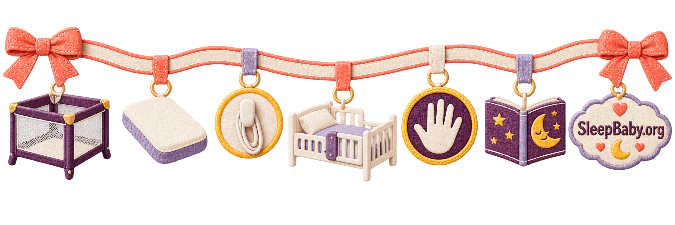 Coral safety rail with mesh play yard, fitted surface, cord hook, hand, and bedtime book
