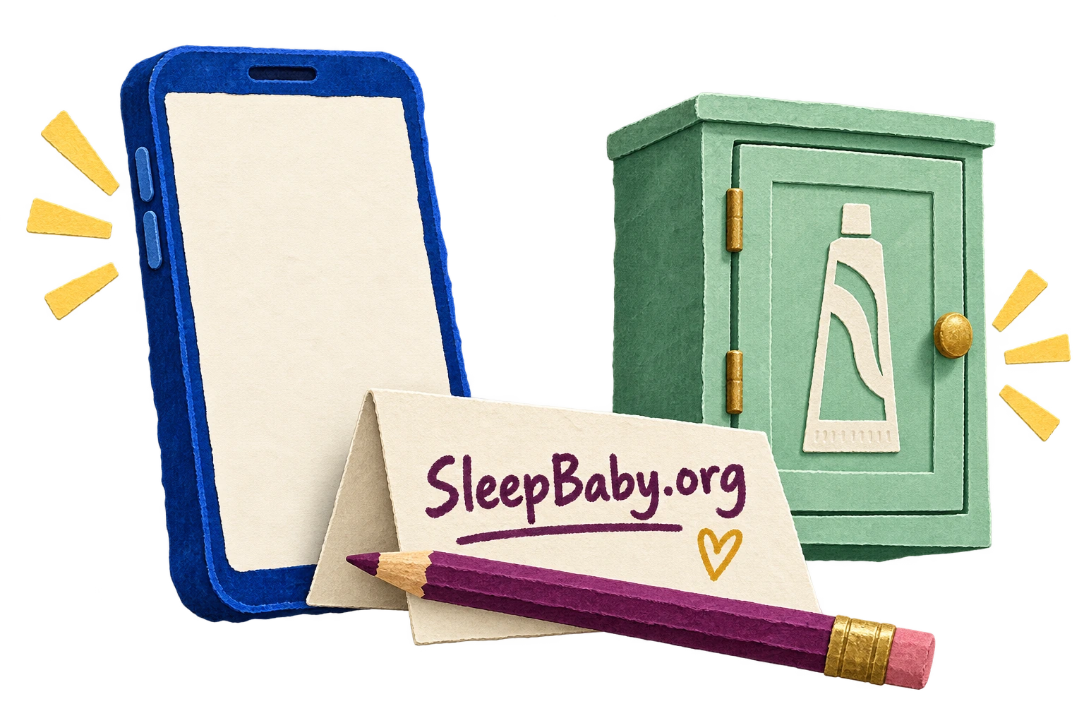 A phone, call-note card and bathroom cupboard